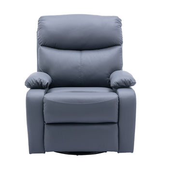 Everglade 30.2 in. W Technical Leather Upholstered Swivel and Rocking Manual Recliner